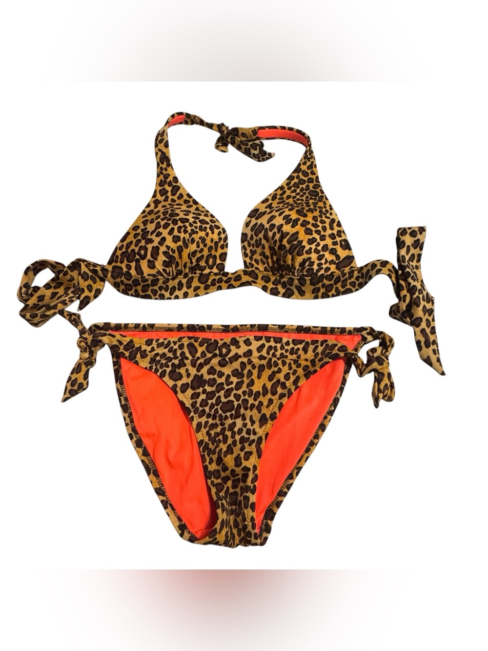 Victoria's Secret Bright Pink & Leopard Bikini